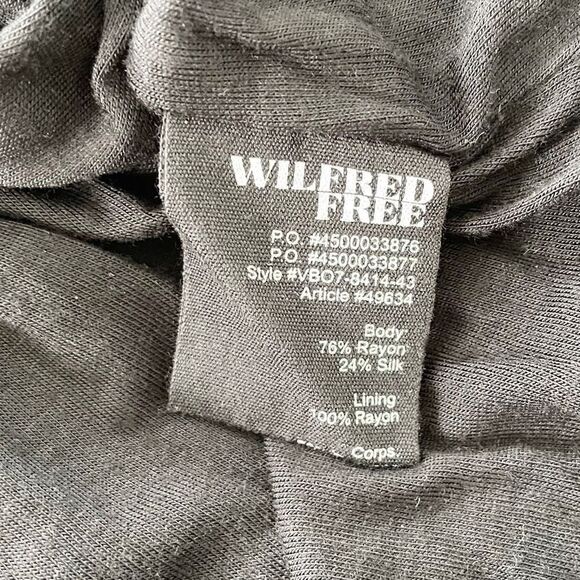 Wilfred Free Women's Black White Jessa Trapeze Flowy Dress Size M - Picture 3 of 6